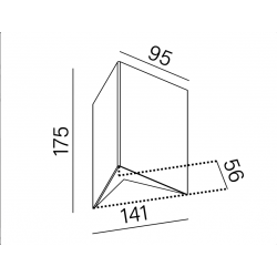 GRAPH LED M930 kinkiet biały struktura    26511-M930-D9-00-13